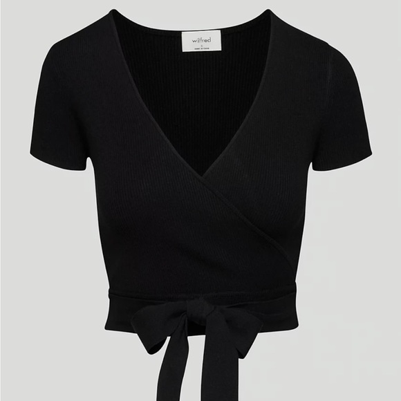 New with tags Aritzia Wilfred All Tied Up sweater in Turner Taupe Size Large - Picture 6 of 9